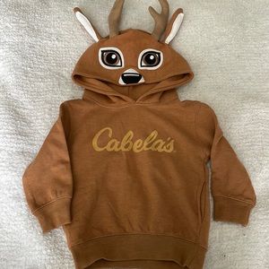 Brand new, never worn Cabelas deer hoodie